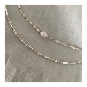 S925 Silver Fragmented Baroque Pearl