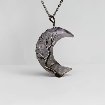 MBTI Personality Necklace Purple Crystal MoonTree