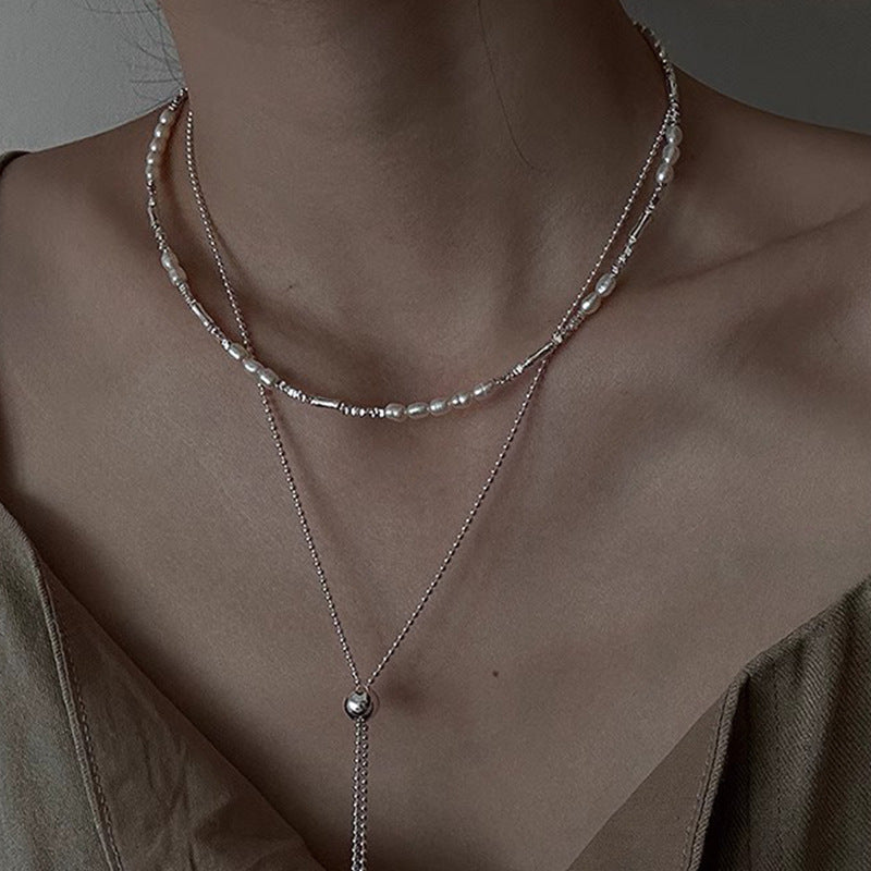 Classic S925 Silver Pearl Locket Necklace