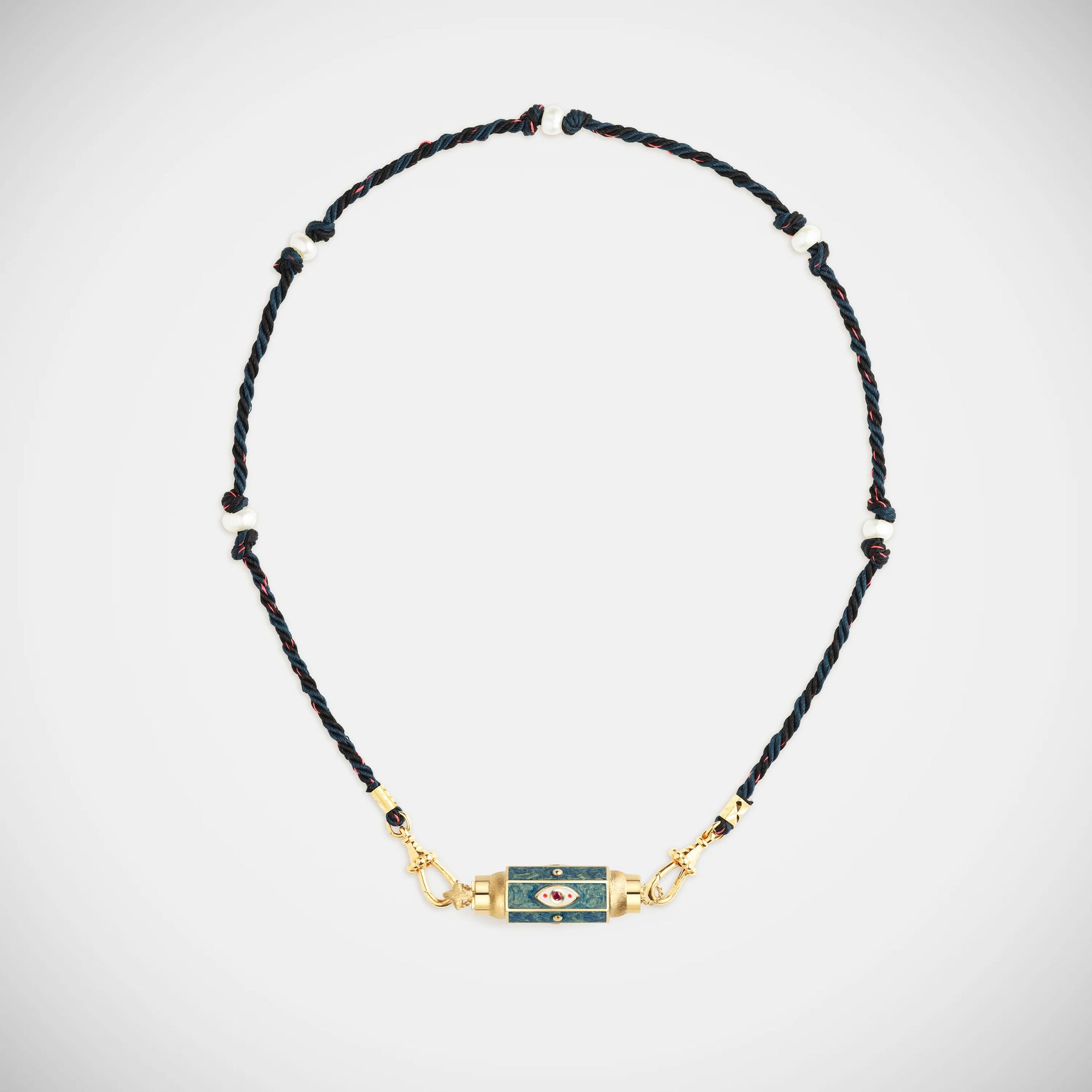 Starry Eye Pendant Valentine's Day Colorful Tarot Love Necklace with 18k Gold Plating