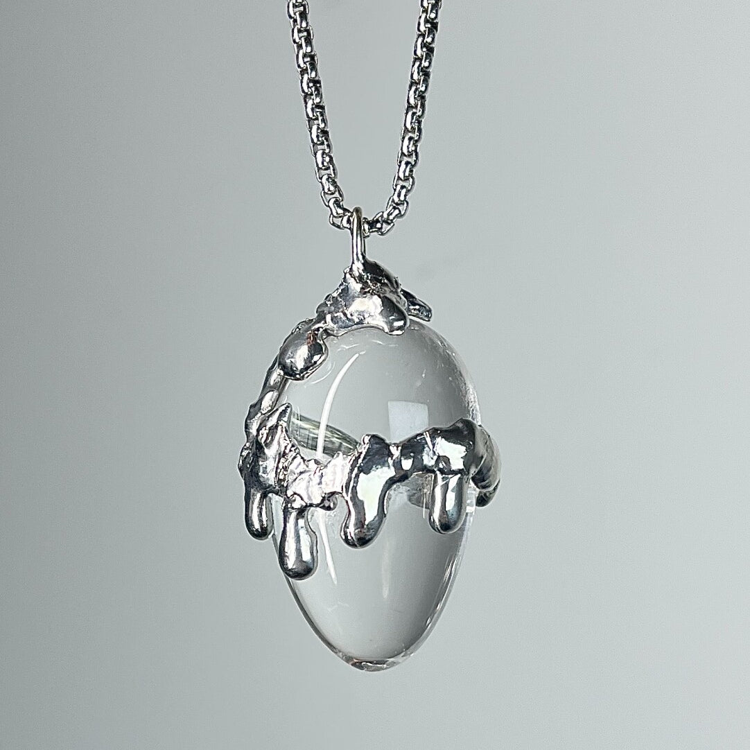 MBTI Personality Necklace Gift - Natural Himalayan Quartz Soldered Pendant